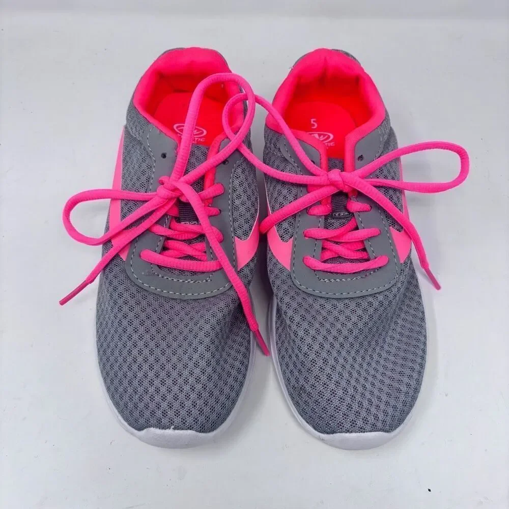 Athletic Works Sneakers, Gray Pink Size 5 (EU 37.5 / MEX 23.5)